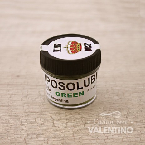 Colorante en Polvo Liposoluble King Dust Verde - 4Grs