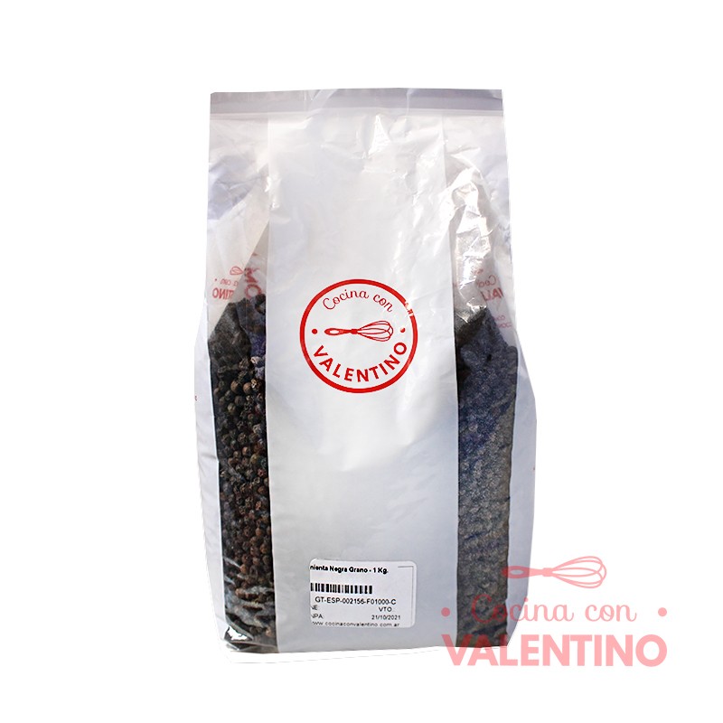 Pimienta Negra Grano - 1 Kg. - Valentino - Mercado pastelero