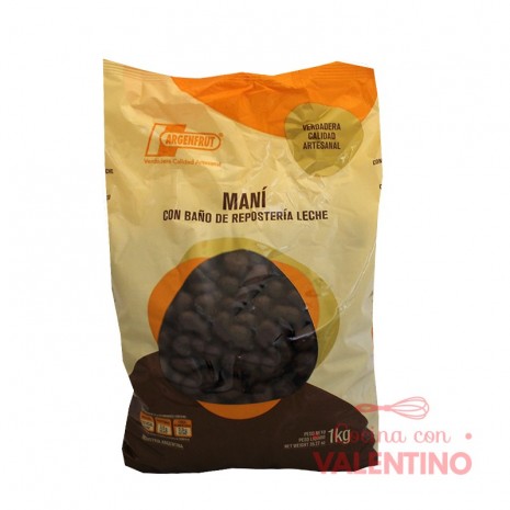Mani con Baño de Reposteria Leche Argenfrut - 1 Kg