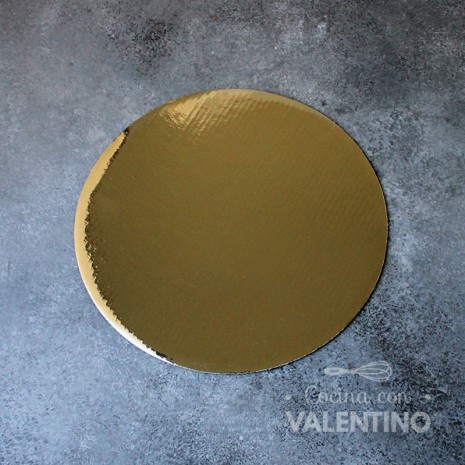 Disco Carton Alprin Dorado 22 Cm - 1 Un