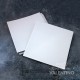 Base Cuadrada Carton Alprin Blanco 25x25 - 10 Un
