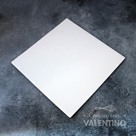 Base Cuadrada Cartón Blanco Alprin 27x27cm - 1u