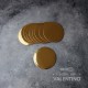 Disco Carton Alprin Dorado 10 Cm - 10 Un