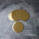 Disco Carton Alprin Dorado 12 Cm - 10 Un
