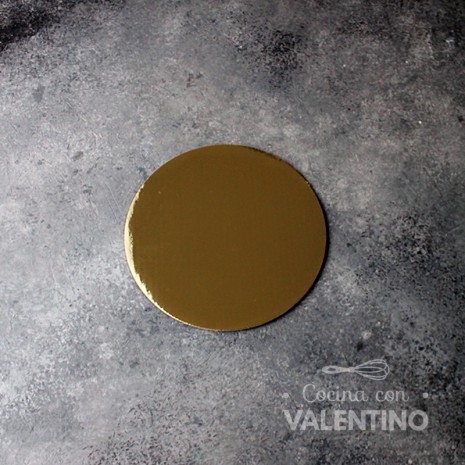 Disco Carton Alprin Dorado 14 Cm - 1 Un