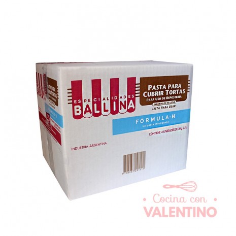 Pasta Cubretorta Ballina Formula H DDL - 3 Kg - Pack 4 Un