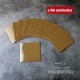 Base Cuadrada Carton Alprin Dorado 12x12 - 40 Un
