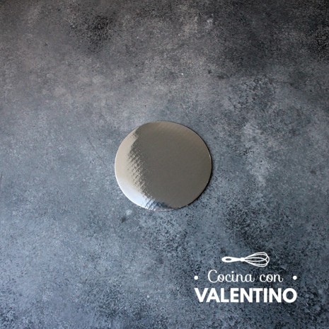 Disco Carton Alprin Plata 10 Cm - 1 Un
