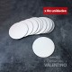 Disco Carton Alprin Blanco 12 Cm - 80 Un