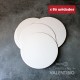Disco Carton Alprin Blanco 22 Cm - 80 Un