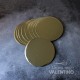 Disco Carton Alprin Dorado 18 Cm - 10 Un