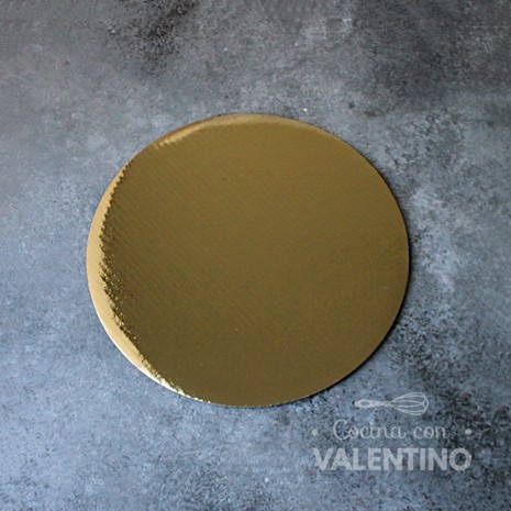 Disco Carton Alprin Dorado 20 Cm - 1 Un