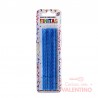Vela Finita Party Store Torneada Celeste - 24 Un.