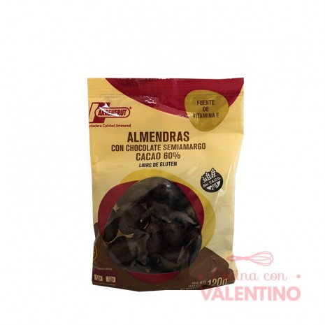 Almendras con Chocolate Semiamargo Argenfrut - 120 Grs