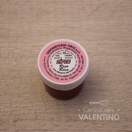 Colorante Pasta Circe Rojo Rosa - 15 Grs