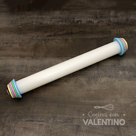 Palo de Amasar Blanco Cooper Antiadherente con Arandelas - 4x40