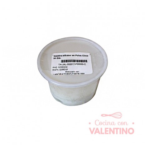 Gelatina s/Sabor en Polvo Circe - 50 Grs.