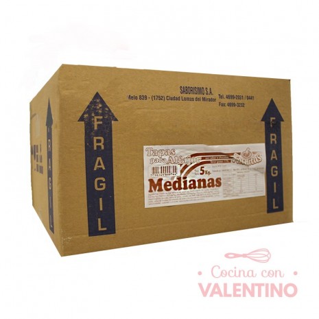 Tapas Alfajor Fachitas Chocolate Mediana - 5 Kg