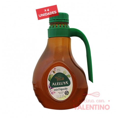 Miel Aleluya Liquida SIN TACC Bidon 2.27 kg - Pack 4 Un.