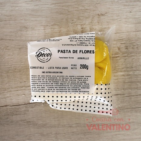 Pasta de Flores Colores Surtidos - 200Grs