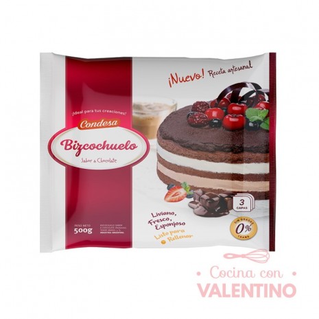 Bizcochuelo Red. Capas Chocolate Condesa - 500Grs