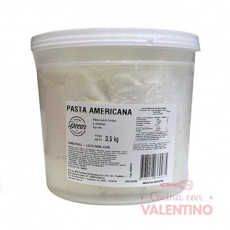 Pasta Americana Balde Blanca - 3.5Kg