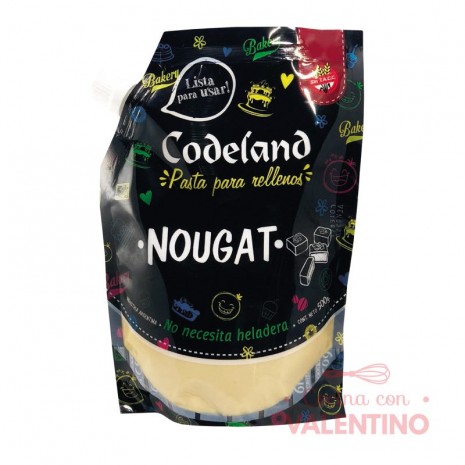 Pasta Relleno Codeland Nougat - 500 Grs