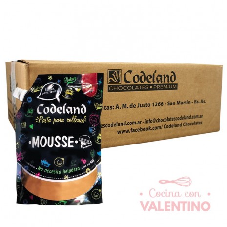 Pasta Relleno Codeland Mousse - 500Grs - Pack 8 Un.