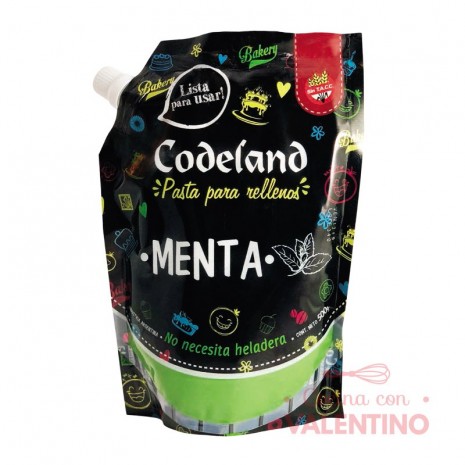 Pasta Relleno Menta Codeland - 500Grs