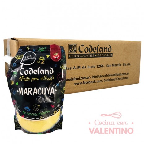 Pasta Relleno Maracuya Codeland - 500Grs - Pack 8 Un.