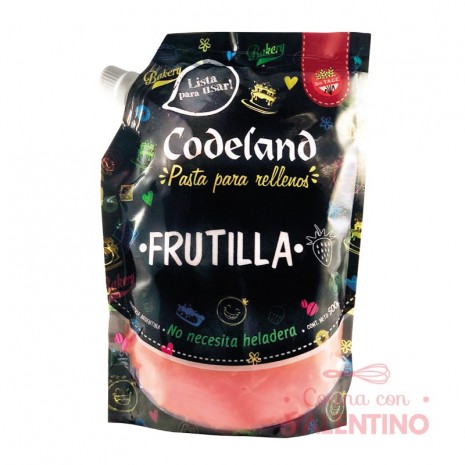 Pasta Relleno Frutilla Codeland - 500Grs