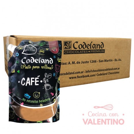 Pasta Relleno Moka Codeland - 500Grs - Pack 8 Un.