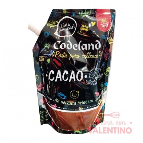 Pasta Relleno Codeland Cacao - 500Grs