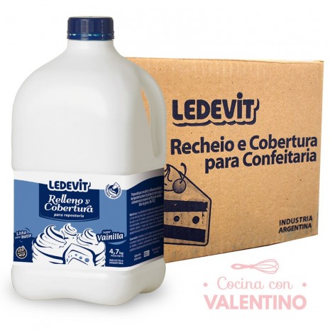 Rell. y Cob. Vainilla 4.7Kg - Caja 4u