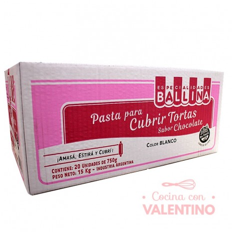 Pasta Cubretorta Chocolate Ballina 750 Grs - Caja 20u
