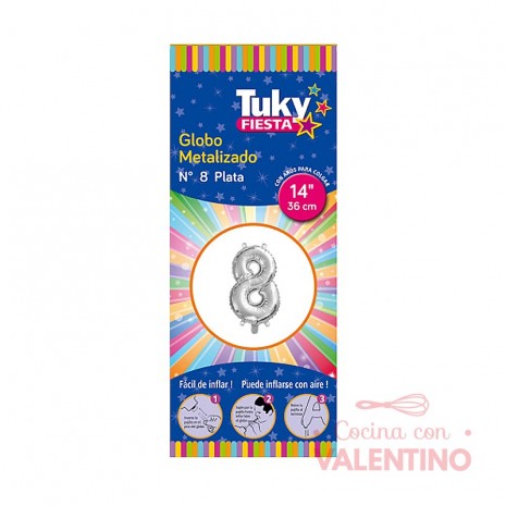 Globo Tuky Metalizados Nro 8 - 14" (35.5cm)