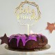 Topper Hexagono Feliz Cumple