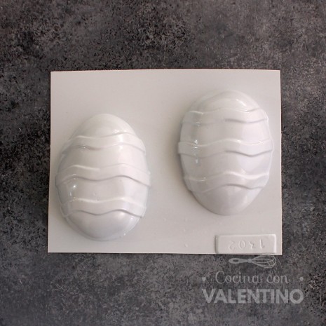 Placa Plastichok Huevo de Pascua Tramado Ondas 1302A