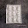 Placa Plastichok Huevos de Pascua con Conejo x9 1787A