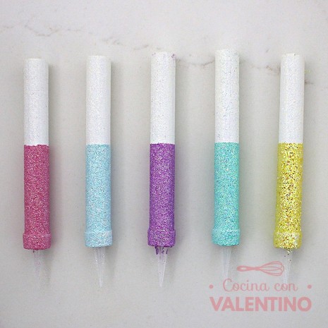 Bengala Glitter - Blanco + Color -