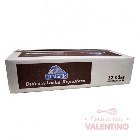 Dulce de Leche El Mundo 1Kg - Pack 12 Un.