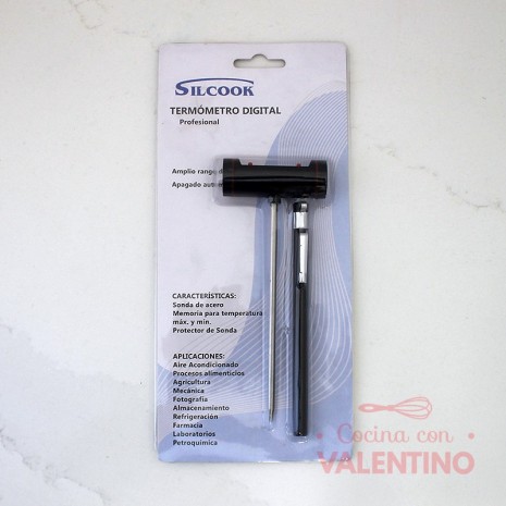 Termometro Digital Silcook Pincha Carne Negro