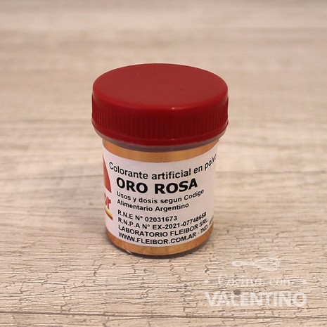 Colorante Polvo Fleibor Oro Rosa - 4 Grs