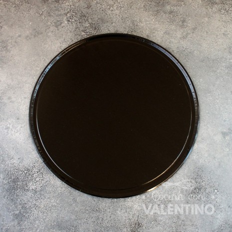 Plato Horno Negro Para Pizza - 30 Cm - 1 Un