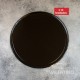 Plato Horno Negro Para Pizza - 30 Cm - 10 Un