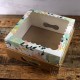 Caja Desayuno Flores con Visor 25x25x12