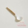 Cuchara Silicona Mishka Mango Madera Blanca