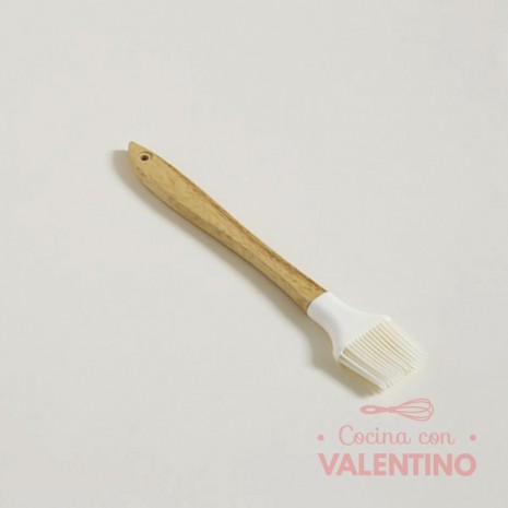 Pincel Silicona Mishka Mango Madera Blanca
