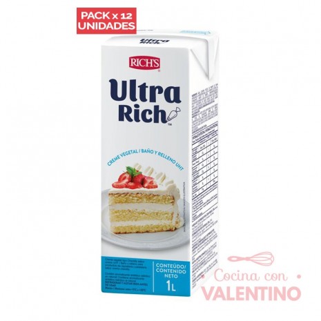 Ultra Rich (UAT - UHT) Rich - 1Ltr - Pack 12 Un.