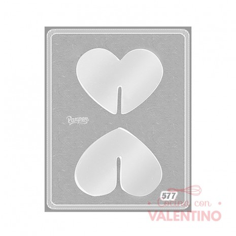 Placa Parpen Corazon 3D Grande P577